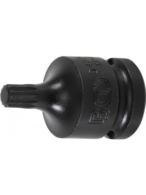 BGS 5487-M8 Kraft-Bit-Einsatz | Länge 43 mm | Antrieb Innenvierkant 12,5 mm (1/2"") | Innenvielzahn (für XZN) M8