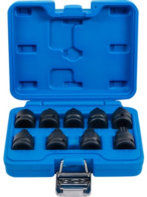 BGS 5487 Kraft-Bit-Einsatz-Satz | Antrieb Innenvierkant 12,5 mm (1/2"") | Innenvielzahn (für XZN) M4 - M16 | 9-tlg.