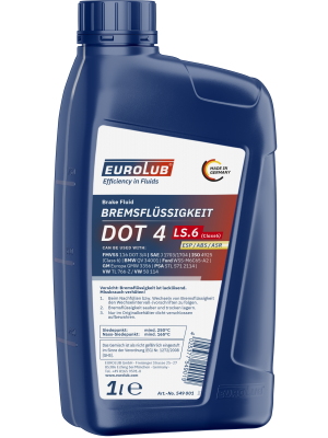 Eurolub Bremsflüssigkeit DOT4 LS.6 (CLASS6) 1l