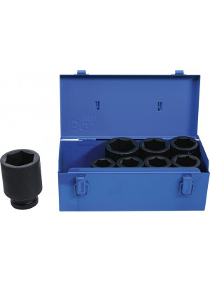 BGS 5500 Kraft-Steckschlüssel-Einsatz-Satz Sechskant, tief | Antrieb Innenvierkant 25 mm (1"") | SW 27 - 50 mm | 8-tlg.