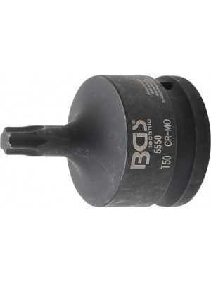 BGS 5550 Kraft-Bit-Einsatz | Länge 60 mm | Antrieb Innenvierkant 20 mm (3/4"") | T-Profil (für Torx) T50