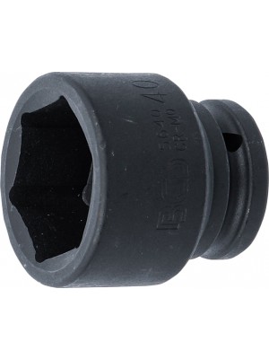BGS 5640 Kraft-Steckschlüssel-Einsatz Sechskant | Antrieb Innenvierkant 20 mm (3/4"") | SW 40 mm