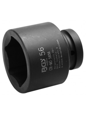 BGS 5856 Kraft-Steckschlüssel-Einsatz Sechskant | Antrieb Innenvierkant 25 mm (1"") | SW 56 mm