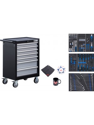 BGS 6065 Werkstattwagen | 7 Schubladen | mit 129 Werkzeugen