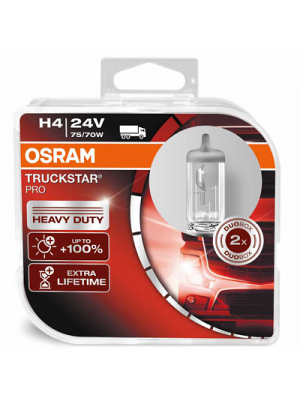 Osram H4 24V 75/70W P43T TruckStar Pro +100% 2st. Osram