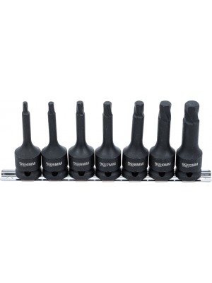 BGS 7004 Schraubenausdreher-Satz | Antrieb Innenvierkant 12,5 mm (1/2"") | für defekten Innensechskant 4 - 12 mm | 7-tlg.