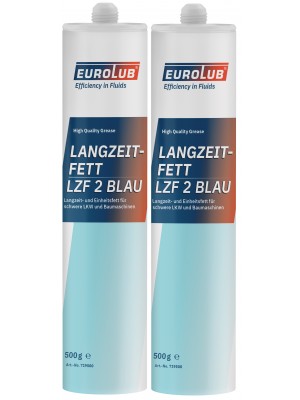 Eurolub Langzeitfett LZF 2 BLAU Fett Kartusche 2x 500 Gramm