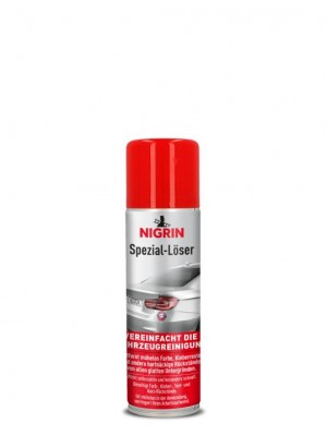 Nigrin 72280 Spezial-Löser 300ml zum einfachen und mühelosen Entfernen von Farben, Etiketten, Aufklebern, Teer und Harz von glatten Untergründen, frei von Schleifmitteln