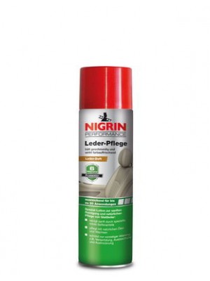NIGRIN 74594 Leder- Pflege 400ml enthält natürliche Öle, reinigt sanft und schonend, farbauffrischend