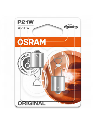 Osram P21W 21W BA15s 12V Glühlampe 2 Stk. Blister