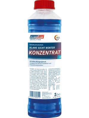 Eurolub Scheibenfrostschutz Klare Sicht Winter Konzentrat -60°C 1l