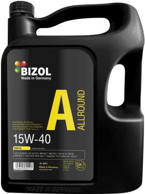 BIZOL Allround Motoröl 15W-40 - 5 Liter