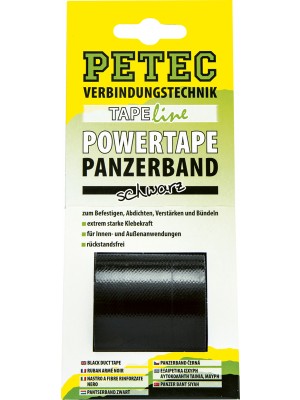 Petec POWER Tape, schwarz 5m