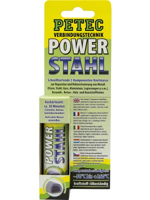 Petec POWER Stahl 50g (Schnellhärtende Knetmasse)