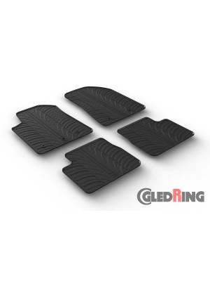 Original Gledring Passform Fußmatten Gummimatten 4 Tlg.+Fixing - Alfa Romeo Giulietta FL 2014->