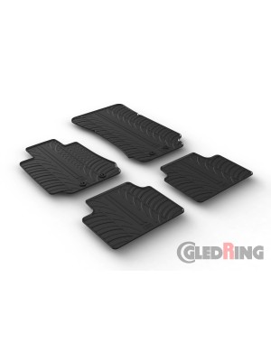 Original Gledring Passform Fußmatten Gummimatten 4 Tlg.+Fixing - Alfa Romeo Giulia Sedan 11.2016->