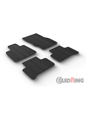 Original Gledring Passform Fußmatten Gummimatten 4 Tlg.+Fixing - Alfa Romeo Stelvio 03.2017 ->