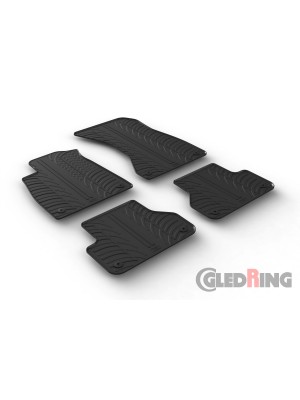 Original Gledring Passform Fußmatten Gummimatten 4 Tlg.+Fixing - Audi A5 Sportback 12.2016-> 5 Türig