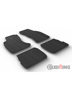 Original Gledring Passform Fußmatten Gummimatten 4 Tlg.+Fixing - Audi A6 1997-2004