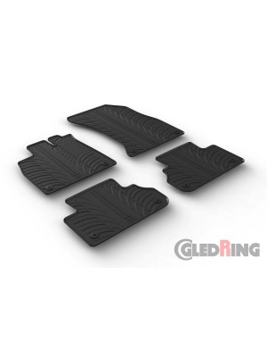 Original Gledring Passform Fußmatten Gummimatten 4 Tlg.+Fixing - Audi Q5 01.2017->