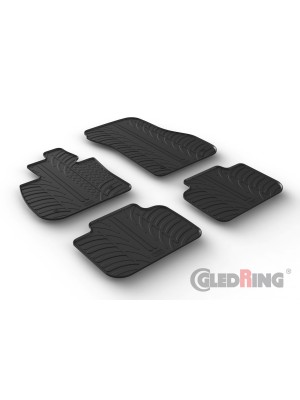 Original Gledring Passform Fußmatten Gummimatten 4 Tlg.+Fixing - BMW X2 F39 02.2018->