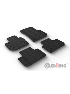 Original Gledring Passform Fußmatten Gummimatten 4 Tlg.+Fixing - BMW X4 2014-> G02 01.2020->