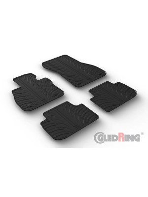 Original Gledring Passform Fußmatten Gummimatten 4 Tlg.+Fixing - BMW 2 Serie Grand Coupe F44 03.2020->