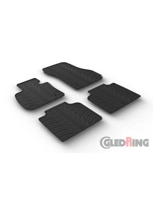 Original Gledring Passform Fußmatten Gummimatten 4 Tlg.+Fixing - BMW 2 Serie Gran Tourer 2015->