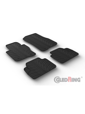 Original Gledring Passform Fußmatten Gummimatten 4 Tlg.+Fixing - BMW 4 Serie 2013->