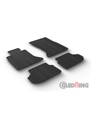 Original Gledring Passform Fußmatten Gummimatten 4 Tlg.+Fixing - BMW 5 Serie F10/F11