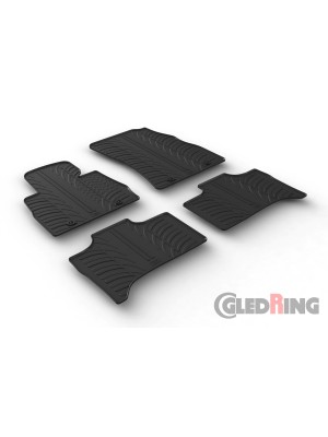 Original Gledring Passform Fußmatten Gummimatten 4 Tlg.+Fixing - BMW X5 E53 1999->2006