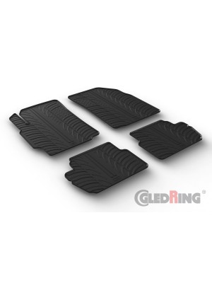Original Gledring Passform Fußmatten Gummimatten 4 Tlg. - Chevrolet Spark 2010->/modif. 2012 ->