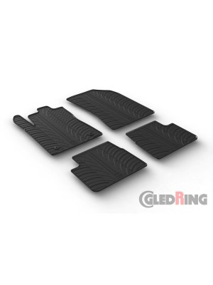 Original Gledring Passform Fußmatten Gummimatten 4 Tlg.+Fixing - Citroen C3 11.2016->
