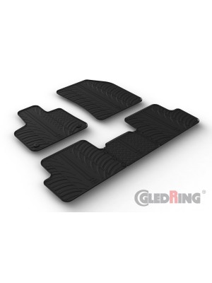 Original Gledring Passform Fußmatten Gummimatten 5 Tlg.+Fixing - DS DS7 Crossback 01.2018->