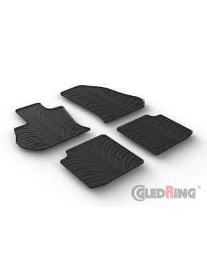 Original Gledring Passform Fußmatten Gummimatten 4 Tlg.+Fixing - Fiat 500 L 7.2017->