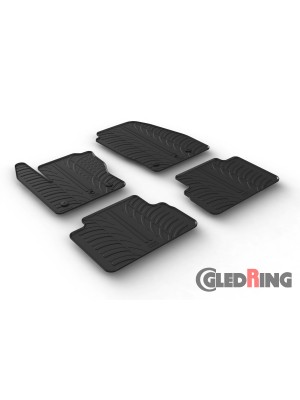 Original Gledring Passform Fußmatten Gummimatten 4 Tlg.+Fixing - Ford C-Max Modif.2015->