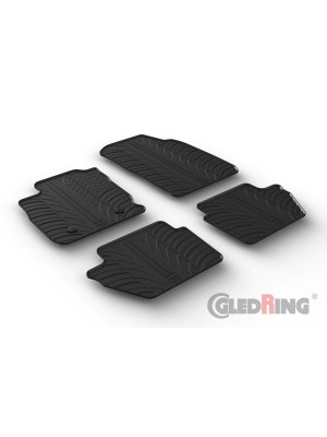 Original Gledring Passform Fußmatten Gummimatten 4 Tlg.+Fixing - Ford Eco Sport 11.2017->
