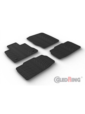 Original Gledring Passform Fußmatten Gummimatten 4 Tlg.+Fixing - FORD Explorer (VI gen.) SUV/PHEV 06.2019->