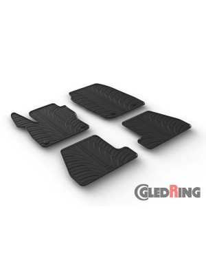 Original Gledring Passform Fußmatten Gummimatten 4 Tlg.+Fixing - Ford Focus 02.2015-> 05.2018