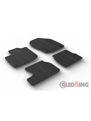 Original Gledring Passform Fußmatten Gummimatten 4 Tlg.+Fixing - Honda Civic 2012-> 04.2017 5 Türig NUR FÜR DIESEL