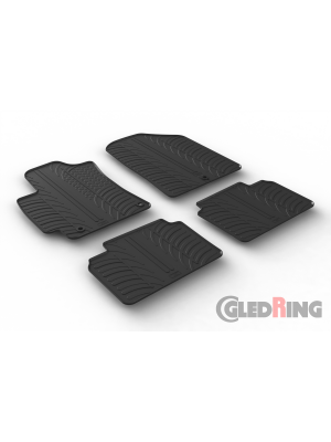 Original Gledring Passform Fußmatten Gummimatten 4 Tlg.+Fixing - Hyundai Elantra 04.2016