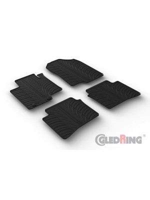 Original Gledring Passform Fußmatten Gummimatten 4 Tlg.+Fixing - Hyundai i20 10.2020->
