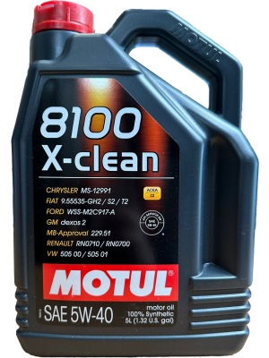 Motul 8100 X-CLEAN 5W-40 Motoröl 5l Kanister