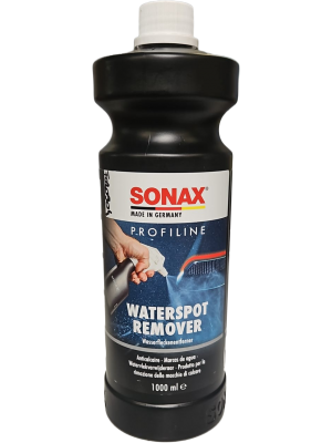 SONAX ProfiLine Waterspot Remover NEU 1L Wasserfleckenentferner für eingetrocknete Kalk/Wasserflecken auf allen außenliegenden Fahrzeugoberflächen | Art-Nr. 02753000