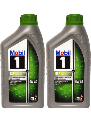 Mobil 1 ESP x3 0W-40 Motoröl 2x 1l = 2 Liter
