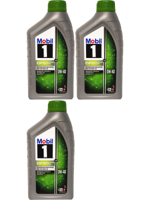 Mobil 1 ESP x3 0W-40 Motoröl 3x 1l = 3 Liter