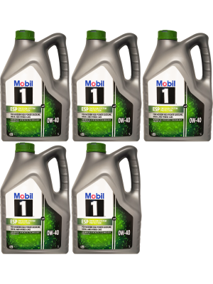 Mobil 1 ESP x3 0W-40 Motoröl 5x 5 = 25 Liter