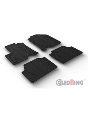 Original Gledring Passform Fußmatten Gummimatten 4 Tlg.+Fixing - Kia e-Niro Elektro 03.2019->