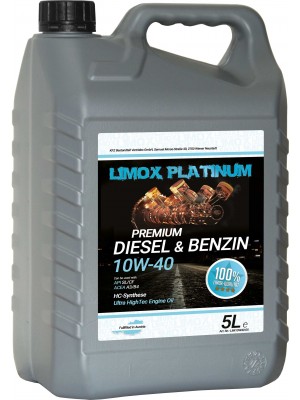 LIMOX Platinum Diesel & Benzin 10W-40 Motoröl 5Liter