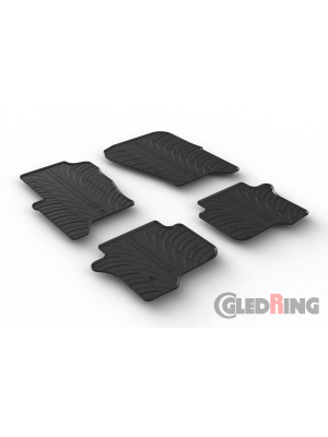 Original Gledring Passform Fußmatten Gummimatten 4 Tlg. Loch Fix. - Land Rover Discovery 4 09.2009->